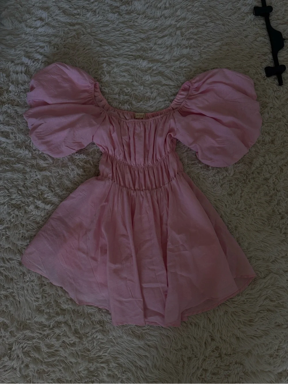 Altar'd State Pink Puff Sleeve Mini Dress - Picture 2 of 5